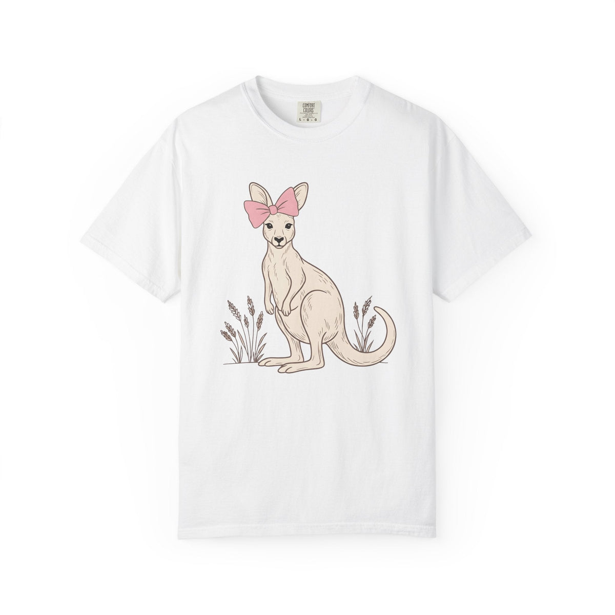 Kangaroo Ribbon Shirt Cute Wildlife Unisex Gift Sketch Tee product image 1