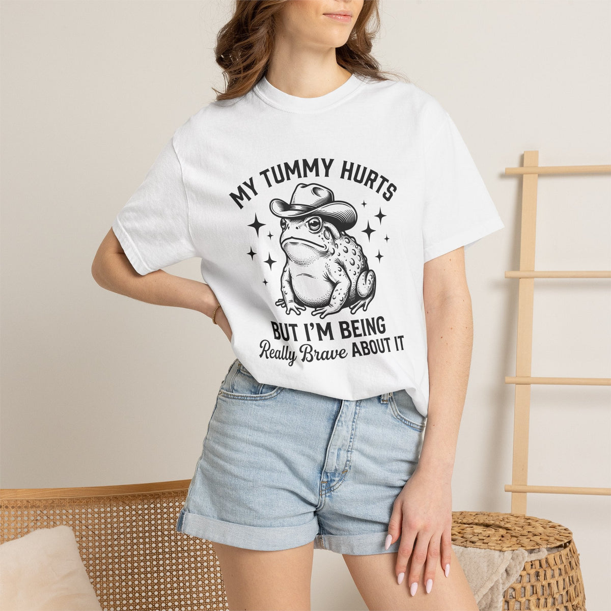 Western Frog Shirt Funny Wildlife Unisex Gift Retro Tee product image 6