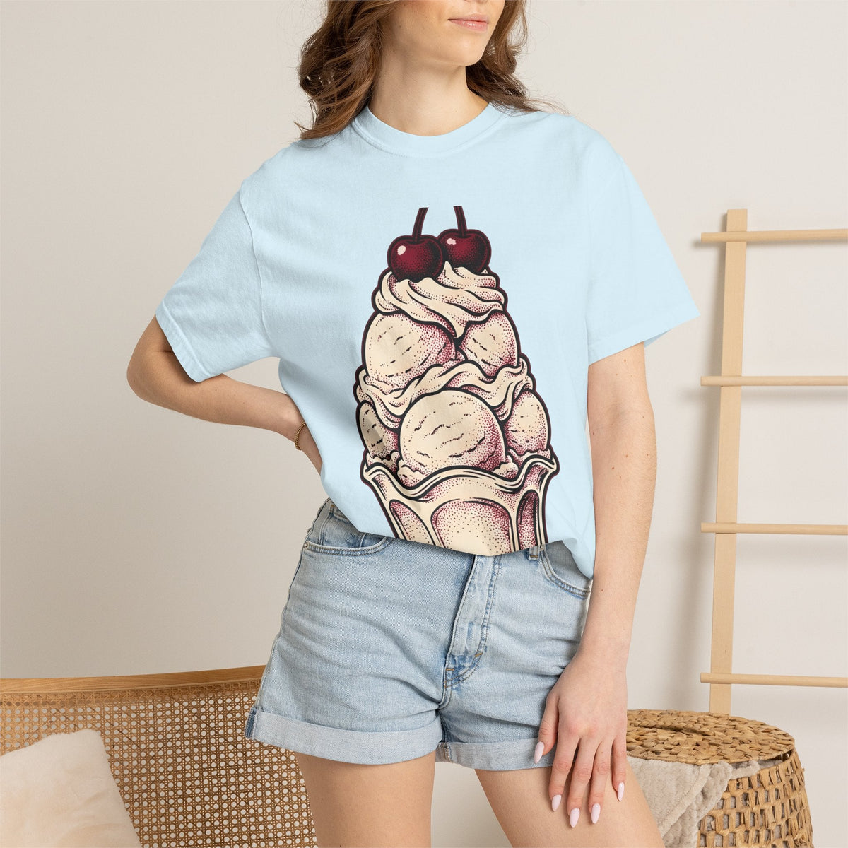 Ice Cream Cone Shirt St Valentines Day Sweets Gift Women product image 9