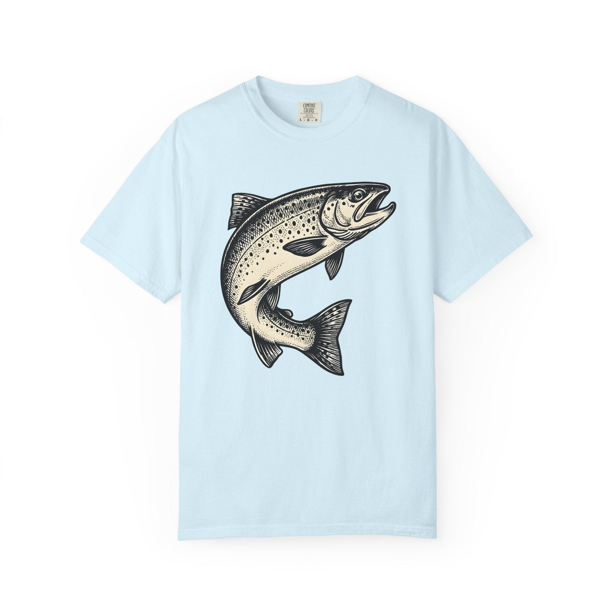 Brown Trout Shirt Fishing Nature Unisex Gift Old School Tee product image 2