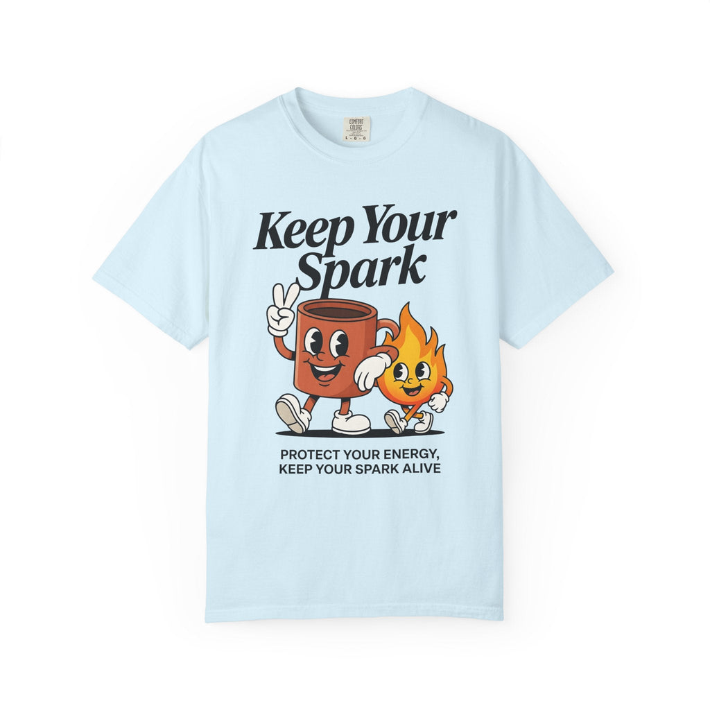 Coffee Cup Fire Shirt Cute Brew Unisex Gift Comic Tee Coffee Cup T-Shirt Kawaii