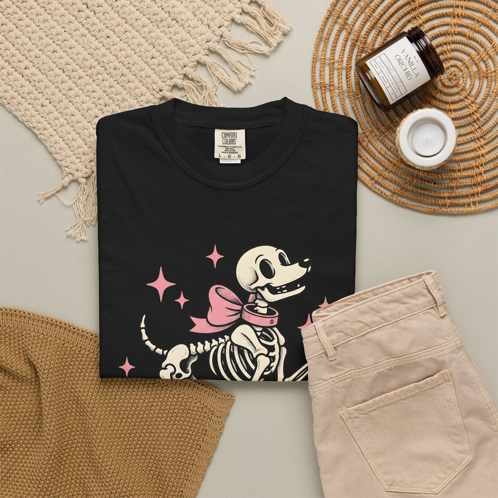 Dog Skeleton Shirt Halloween Unisex Gift Cartoon Tee product image 16