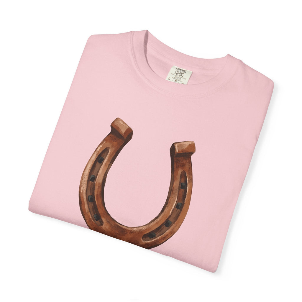 Horseshoe Art Shirt Lucky Cowboy Unisex Gift Tribal Tee product image 11