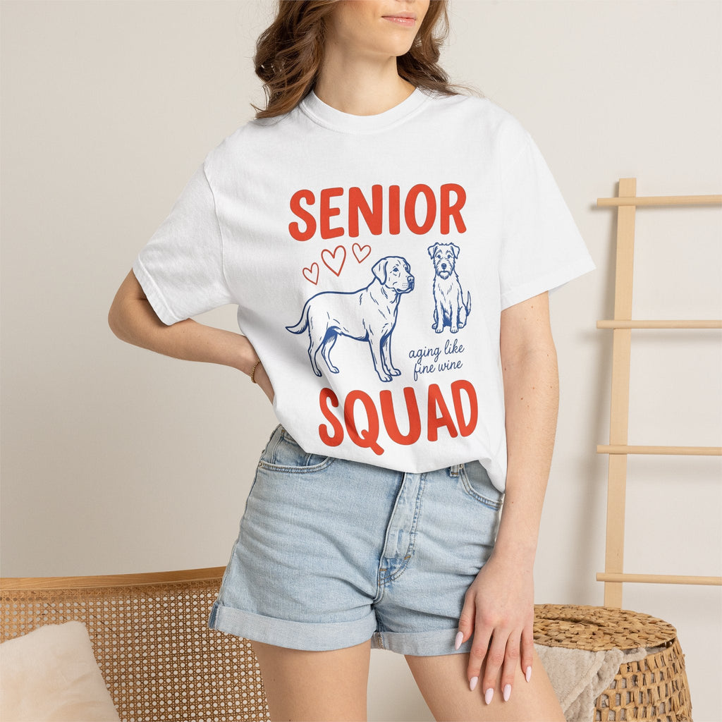 Senior Pups Shirt Dog Shelter Gift Women Cartoon Tee Puppy product image 6