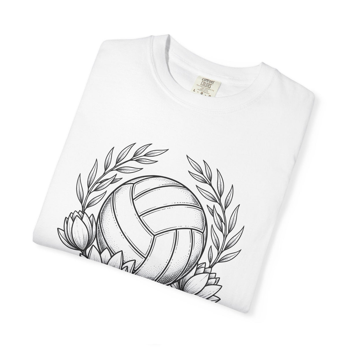 Volleyball Bloom Shirt Petal Gift Women Outline Tee T-Shirt product image 5