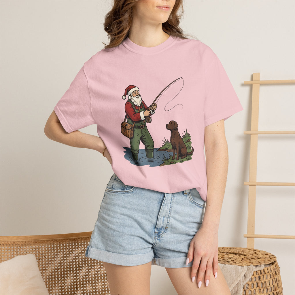 Holiday Fisherman Shirt Christmas Hobby Unisex Gift Sketch product image 12