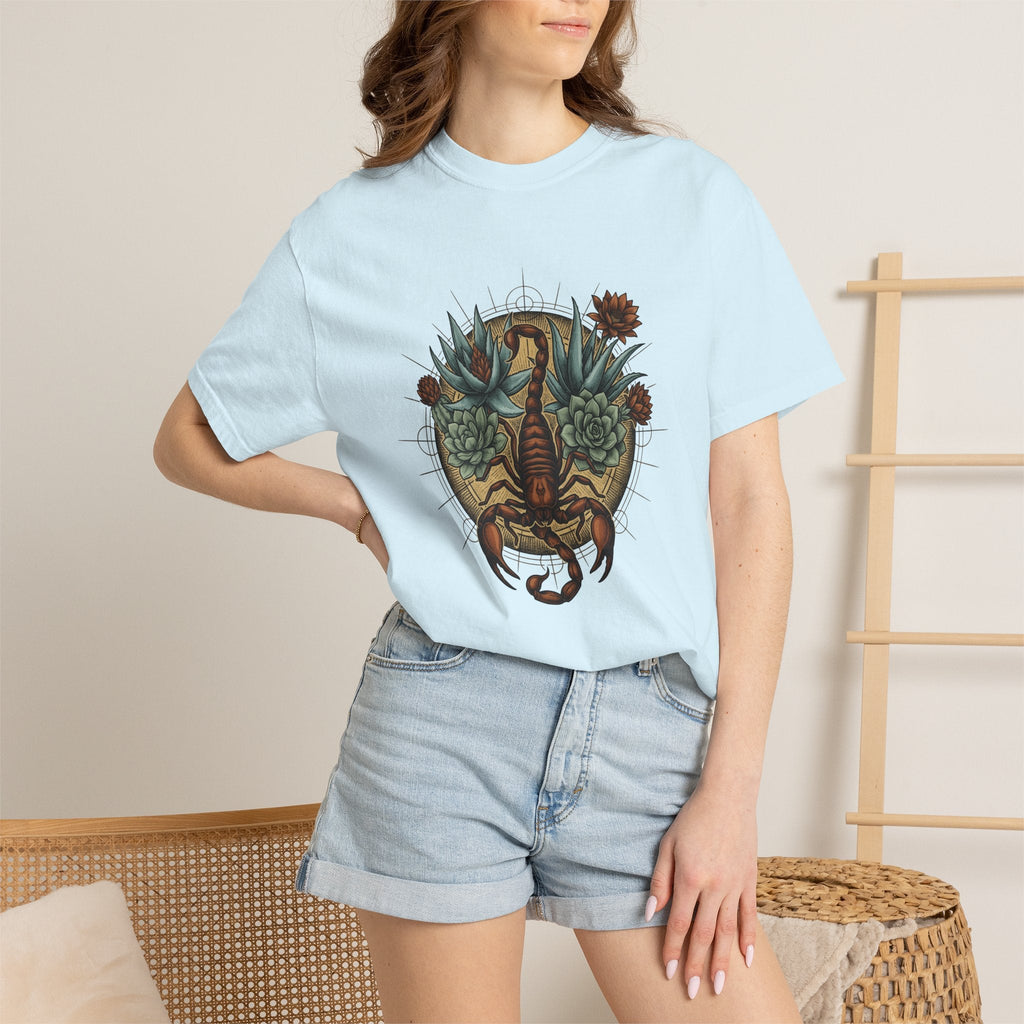 Scorpion Flower Shirt Boho Chic Horoscope Unisex Gift product image 9