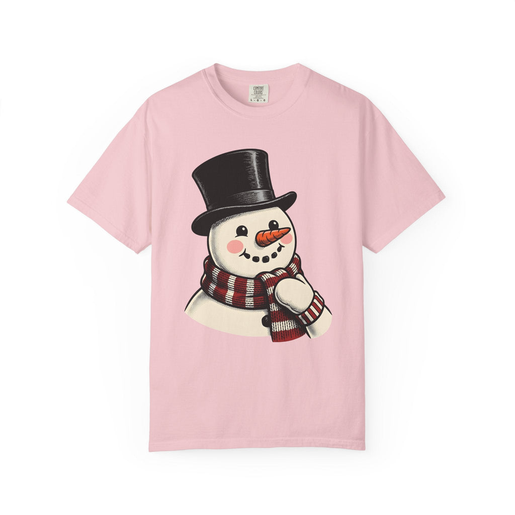 Snowman Icon Shirt Christmas Cold Unisex Gift Cartoon Tee product image 3