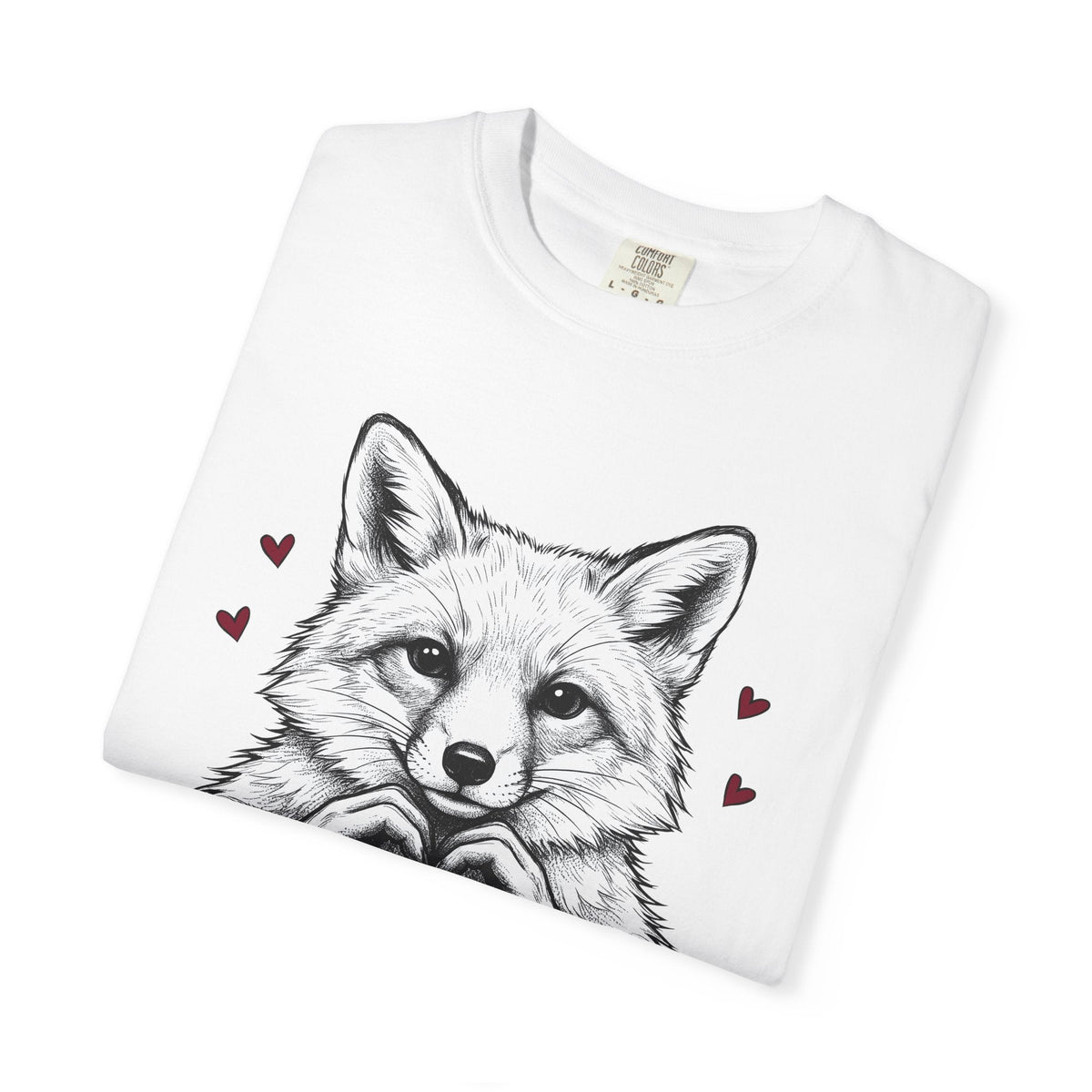 Fox Heart Hands Shirt St. Valentine's Day Animal Gift Women product image 5
