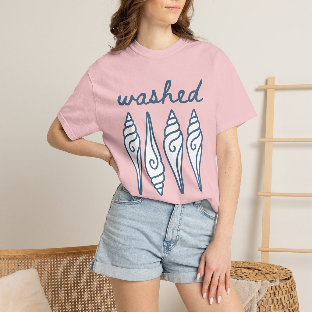 Shell Design Shirt Beach Ocean Unisex Gift Simple Tee product image 12