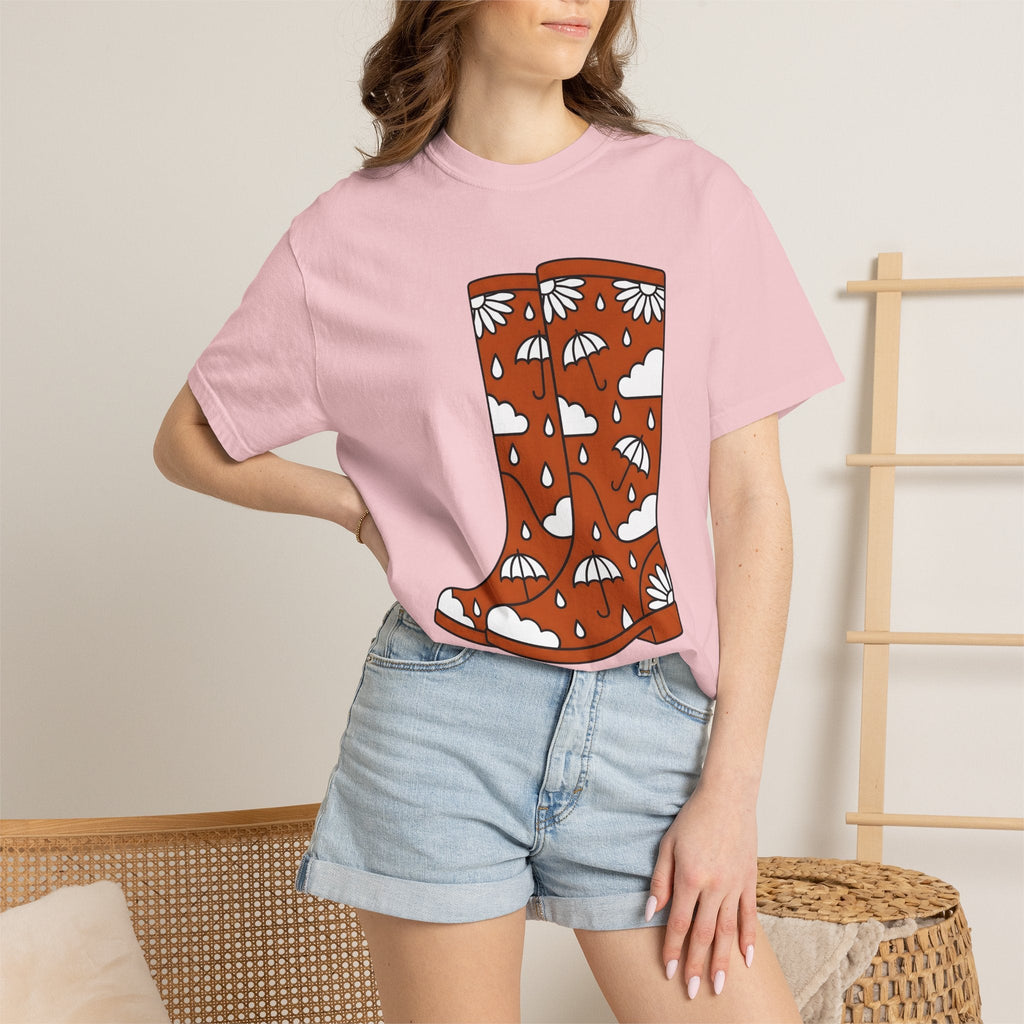 Rain Footwear Shirt Easter Nature Gift Women Fun Tee Boots product image 12