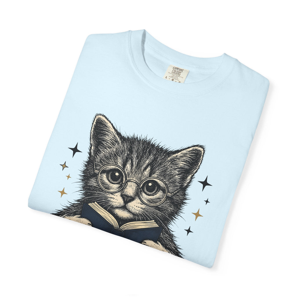 Cat Reading Shirt Novels Unisex Gift Cartoon Tee Kitten product image 8