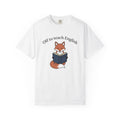 Fox Holding Book Shirt Teacher Wildlife Gift Women Kawaii product image 1