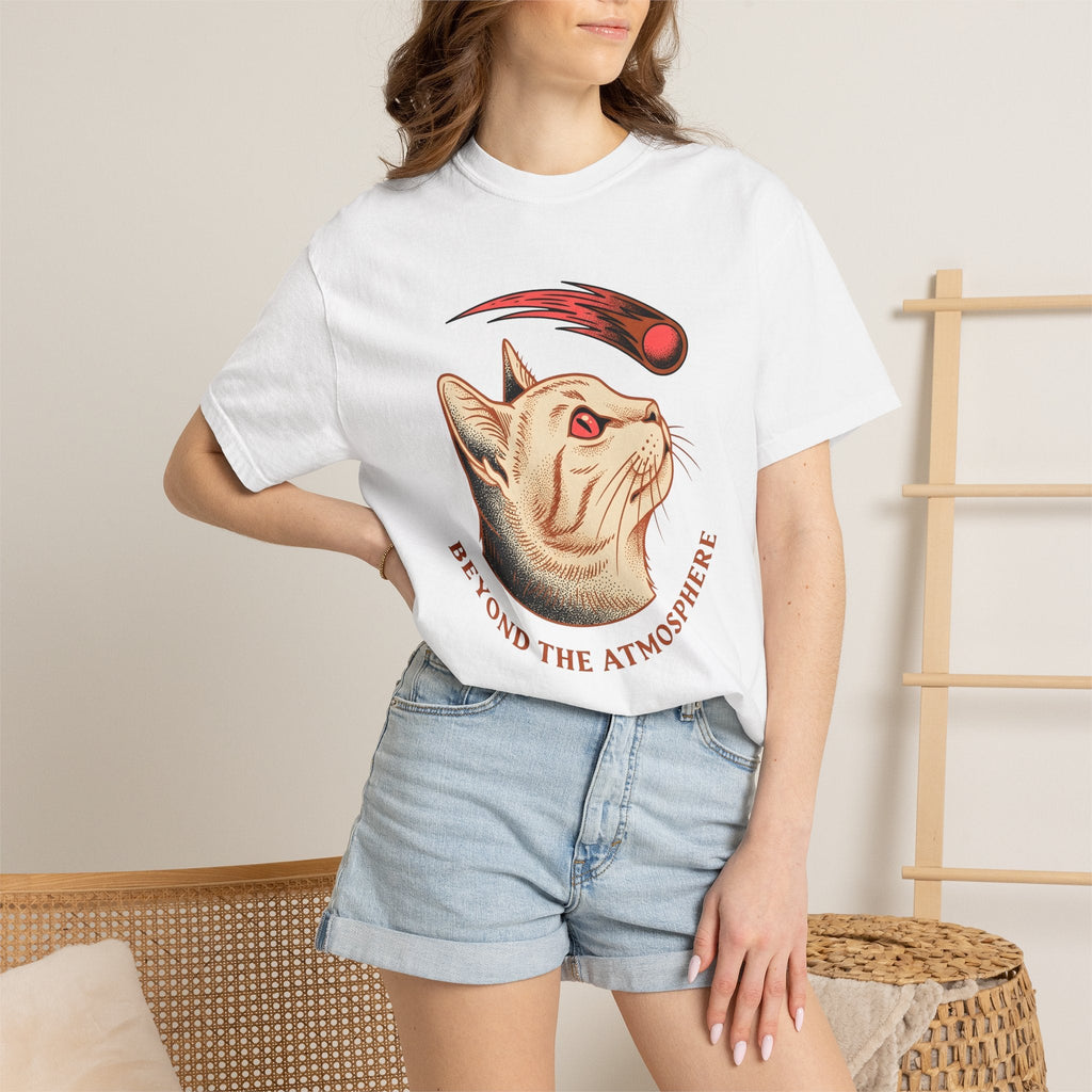 Cat Head Shirt Space Unisex Gift Vintage Tee Kitten T-Shirt product image 6