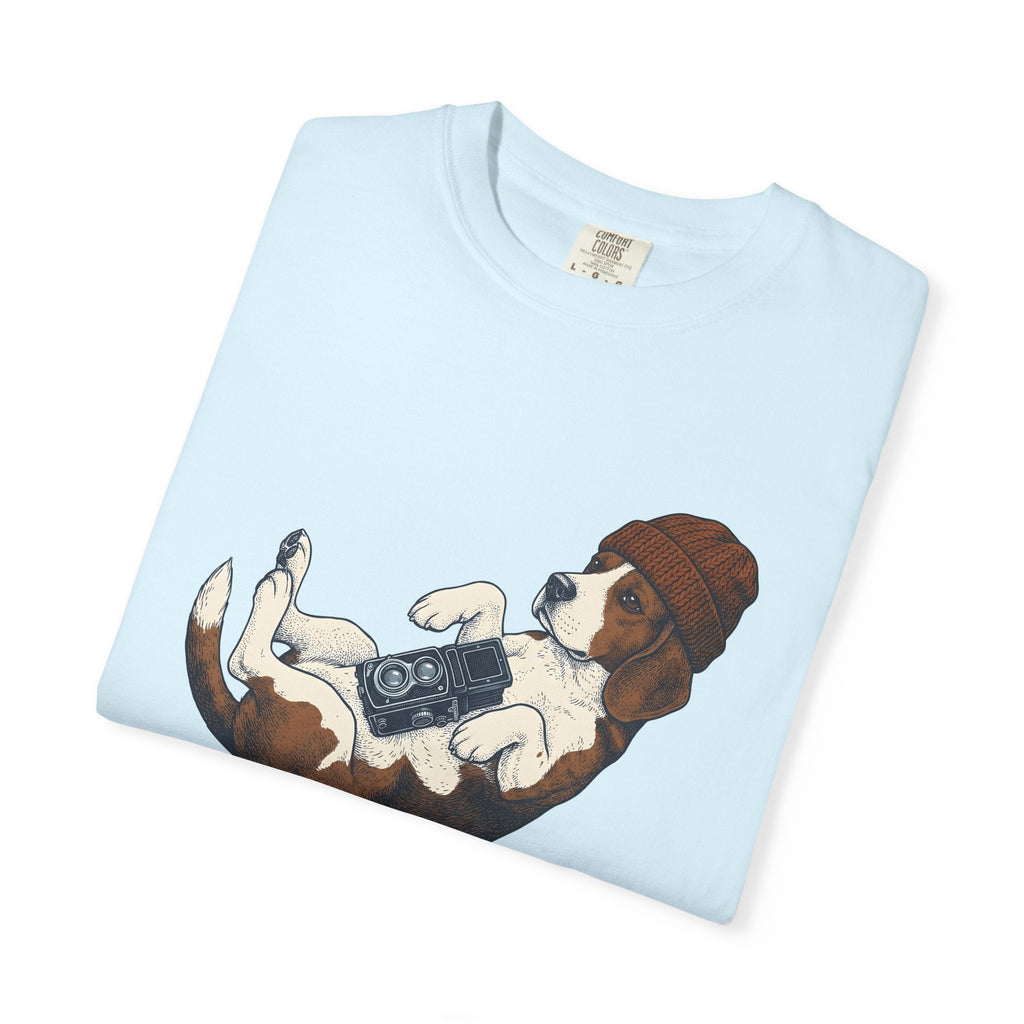 Beagle Puppy Shirt Dog Camera Gear Gift Women Sketch Tee product image 8