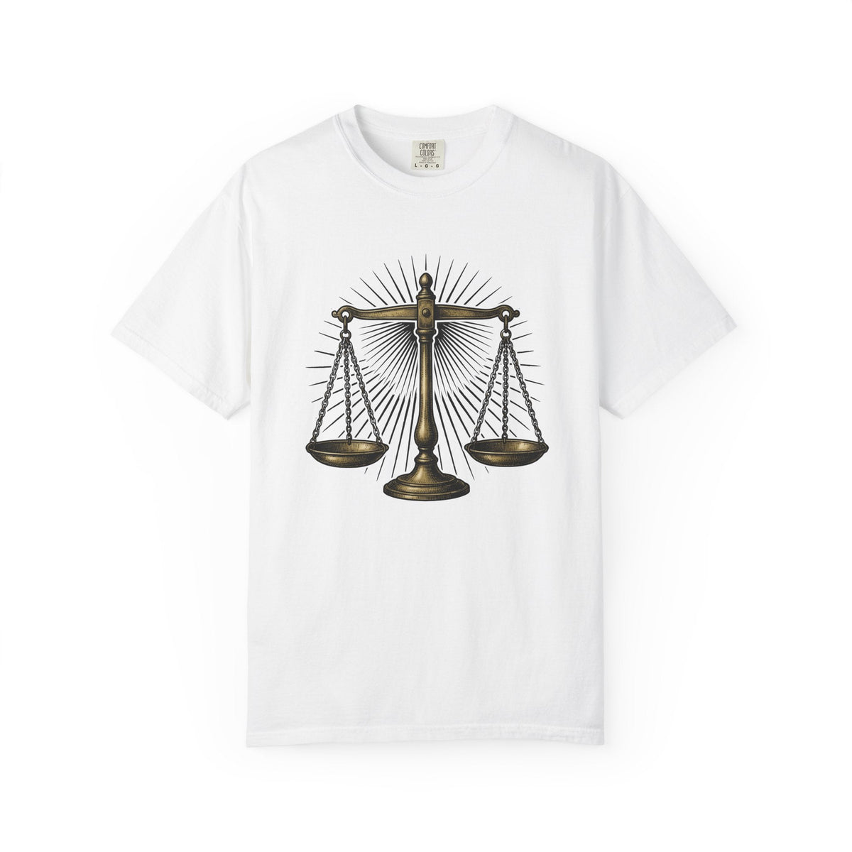 Justice Scales Shirt Lawyer Unisex Gift Vintage Tee Scale product image 1