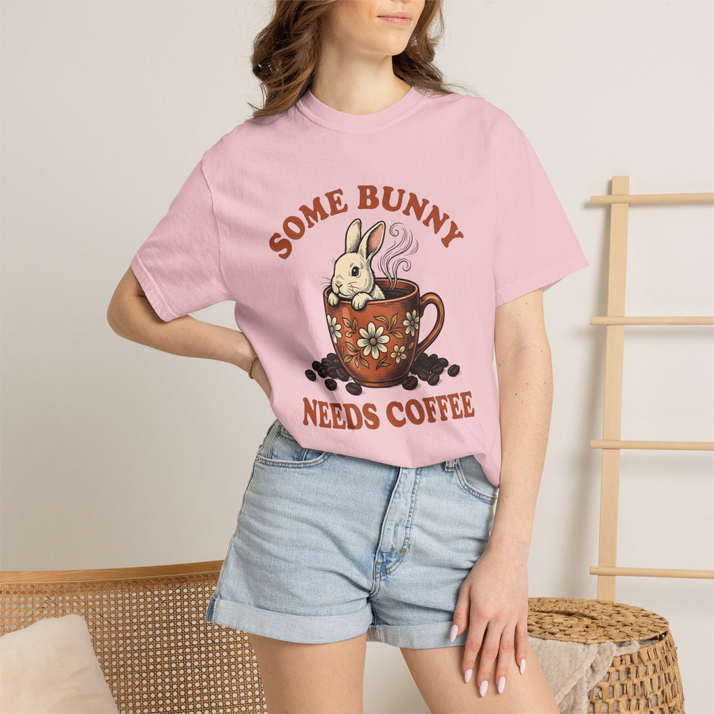 Hare Coffee Cup Shirt Easter Mocha Unisex Gift Farmhouse Tee Coffee Mug T-Shirt
