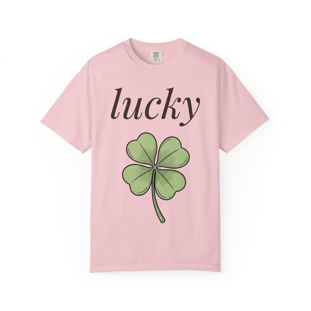Four Leaf Clover Shirt Holiday Luck Unisex Gift Hand Drawn product image 3