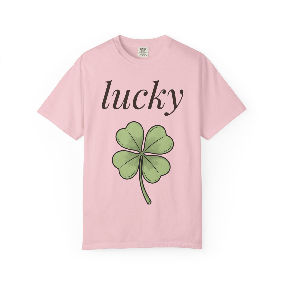 Four Leaf Clover Shirt Holiday Luck Unisex Gift Hand Drawn product image 3