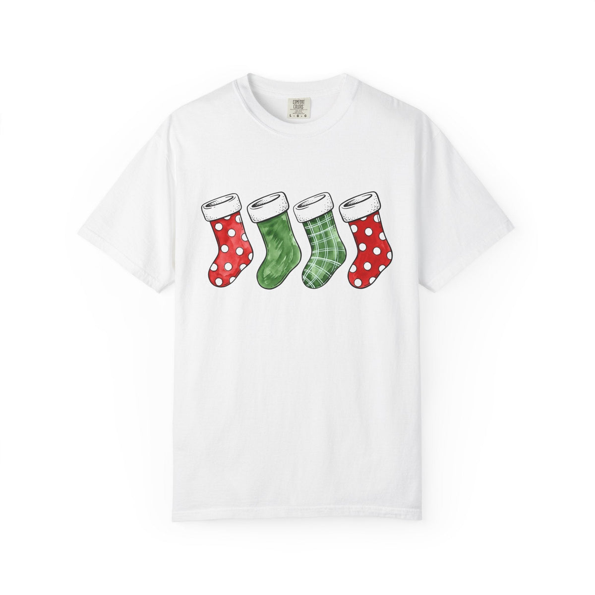 Christmas Stockings Shirt Holiday Unisex Gift Watercolor product image 1