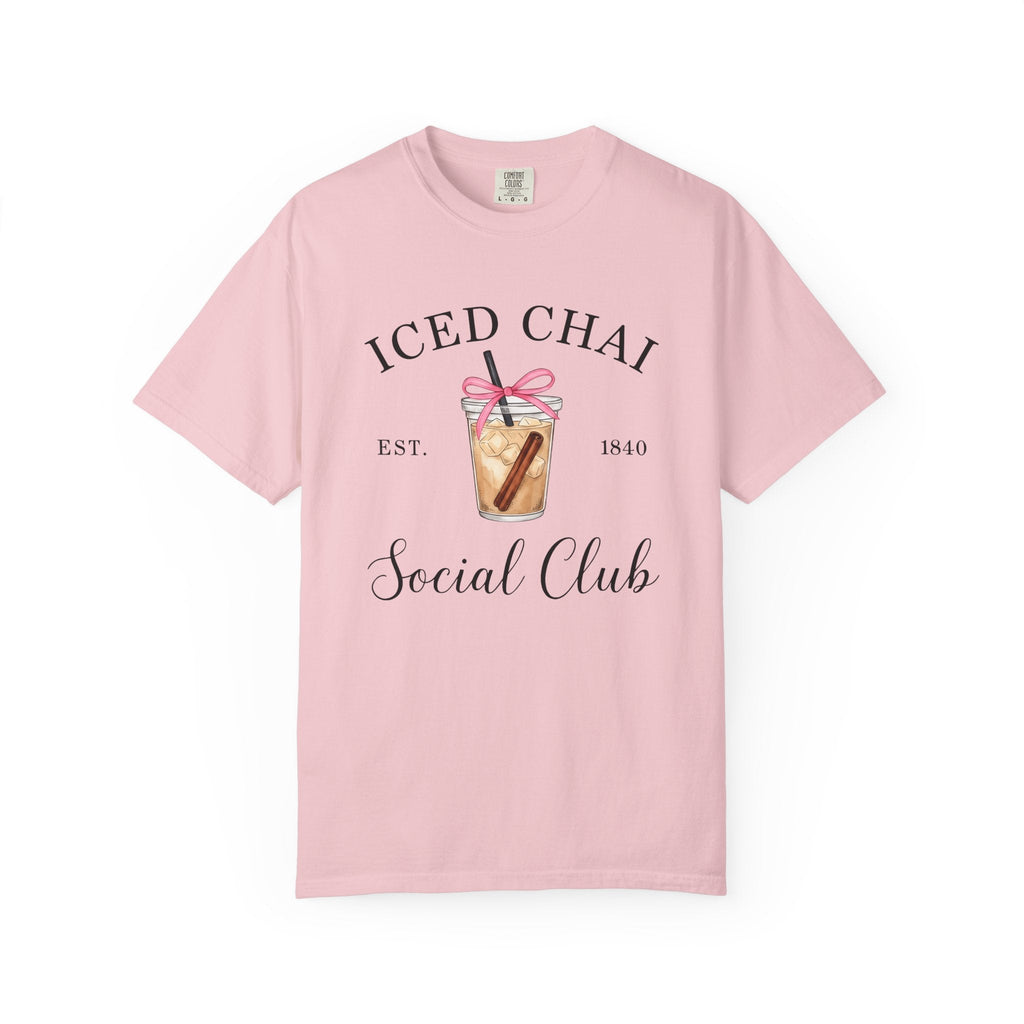 Iced Chai Cup Shirt Coffee Tea Unisex Gift Hand Drawn Tee Chai Mug T-Shirt