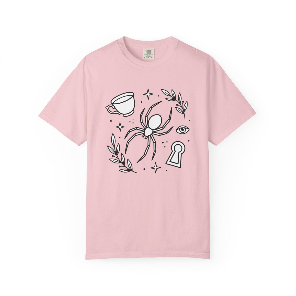 Spider Illustration Shirt Animals & Flowers Dark Unisex product image 3
