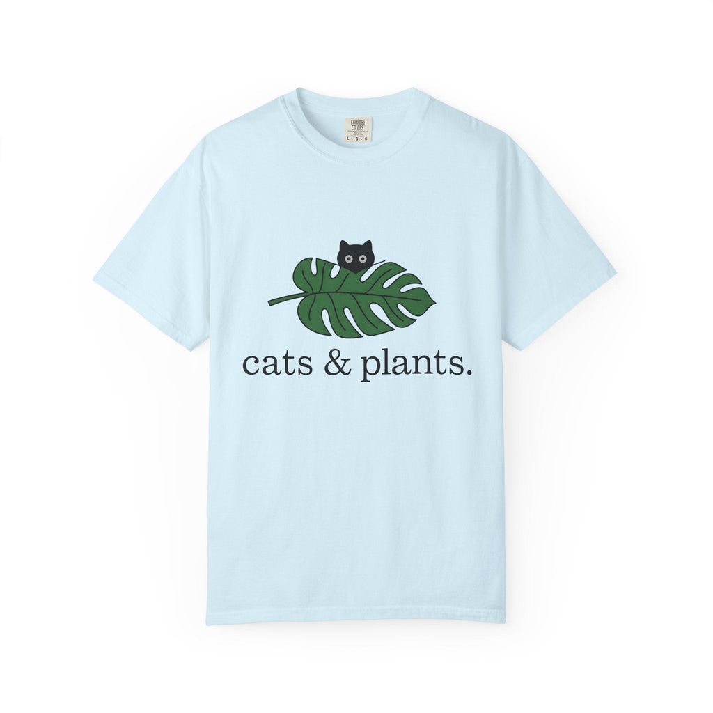 Black Feline Foliage Shirt Cat Greenery Gift Women Plain product image 2