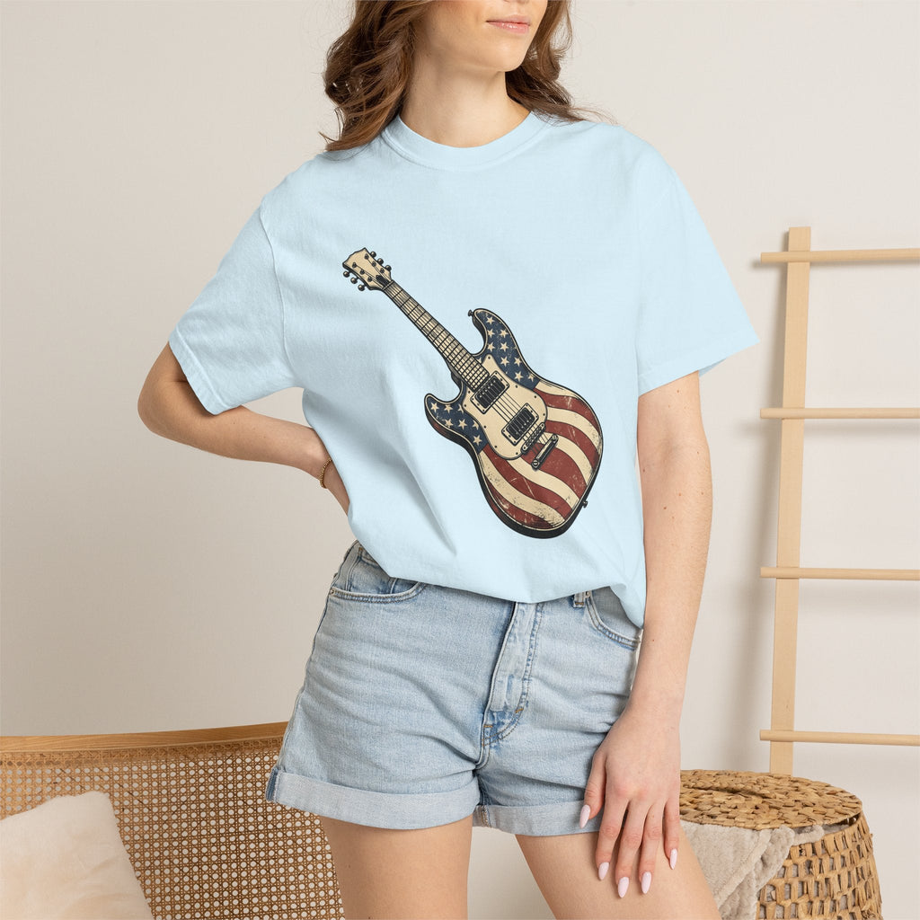 Electric Guitar Shirt America Instruments Unisex Gift Hand product image 9