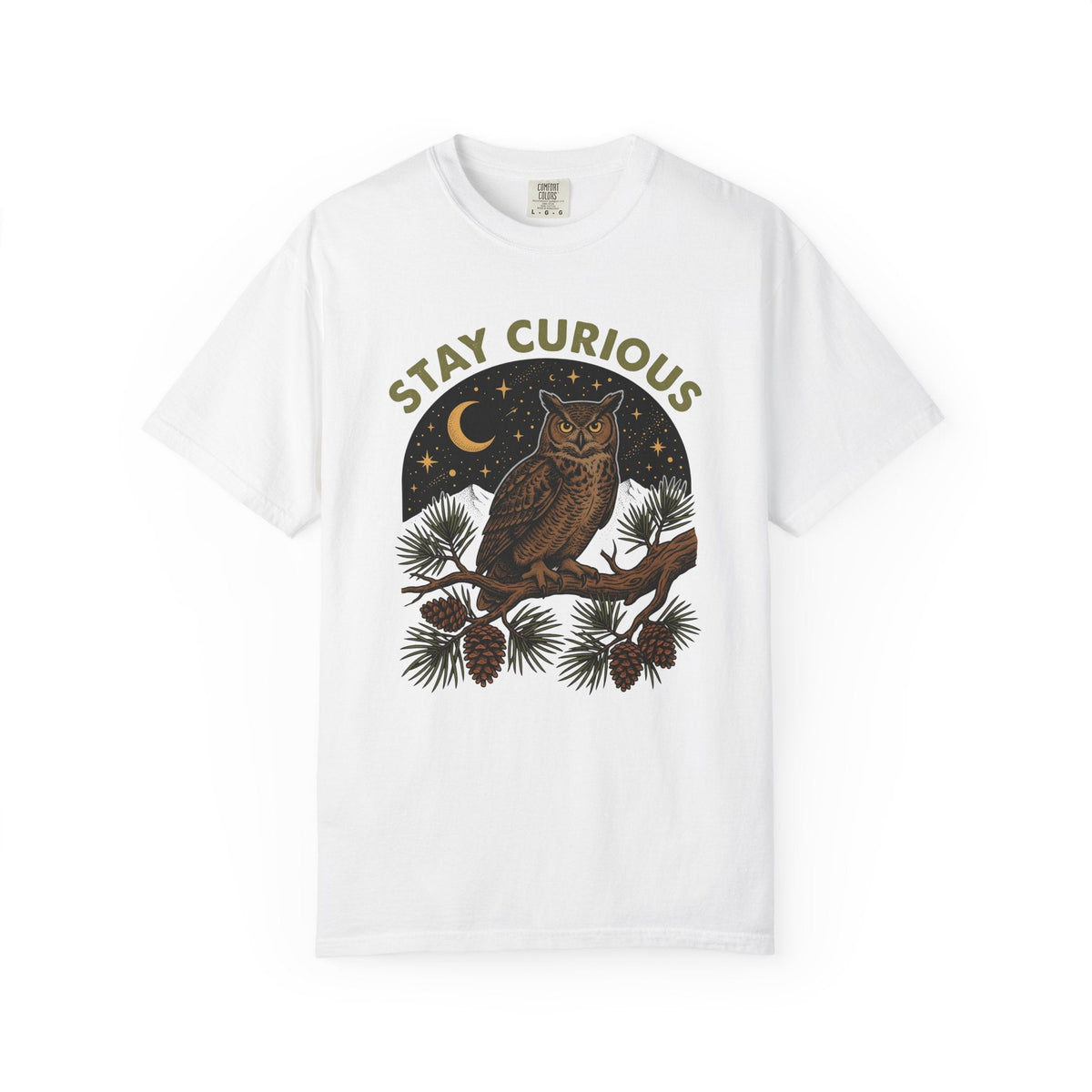 Owl Graphic Shirt Nature Woodland Unisex Gift Vintage Tee product image 1