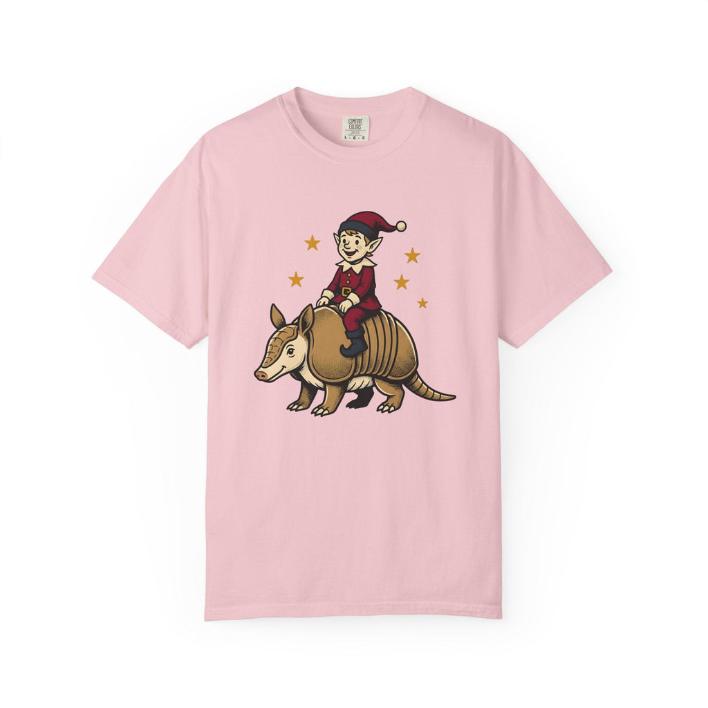 Elf Armadillo Shirt Christmas Fauna Gift Women Caricature product image 3