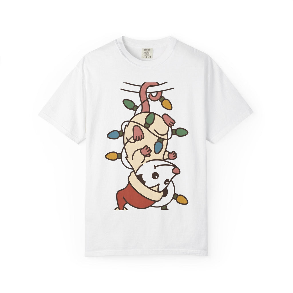 Opossum Santa Hat Shirt Christmas Pet Unisex Gift Comic Tee Possum T-Shirt Xmas