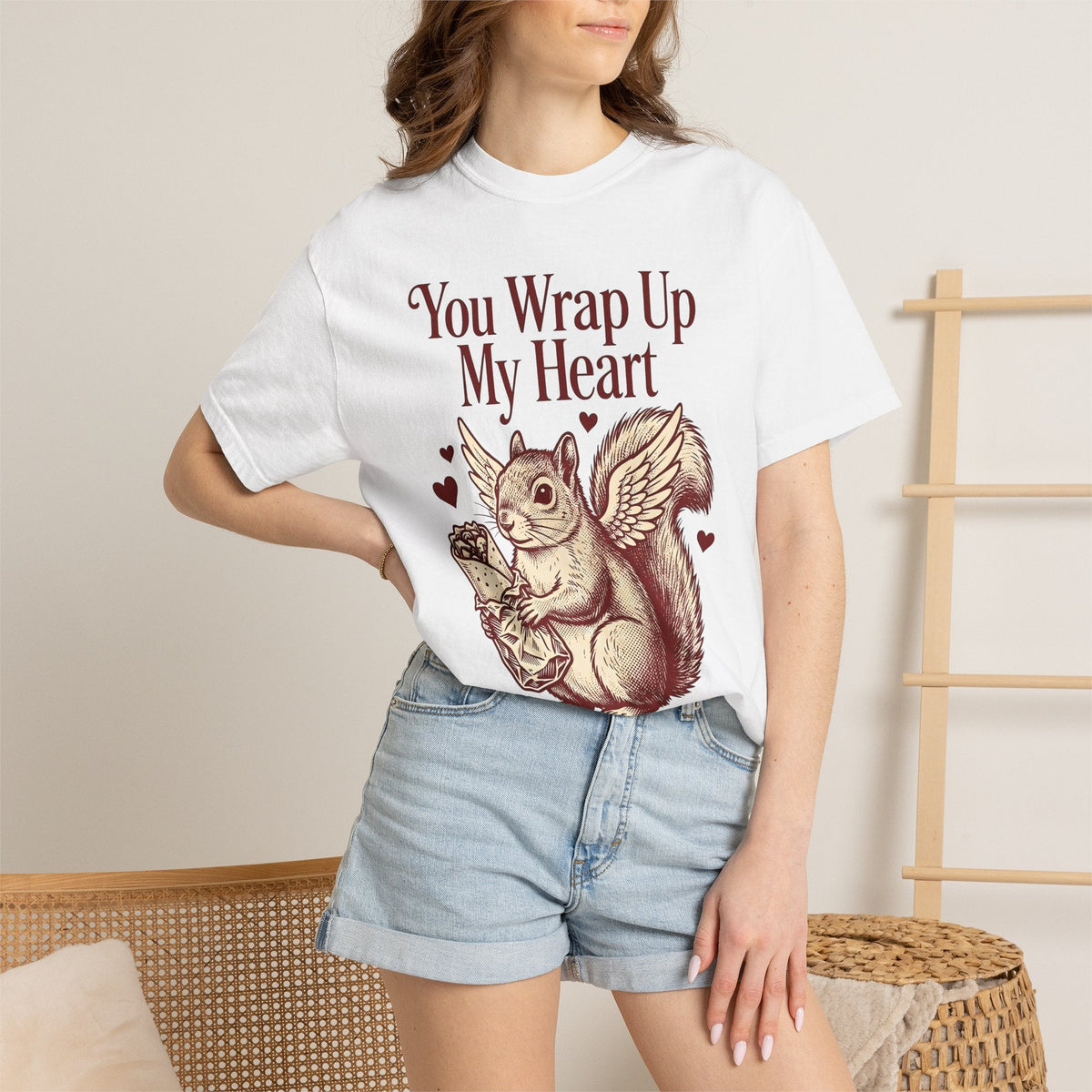 Winged Squirrel Shirt Valentine's Day Animal Unisex Gift product image 6