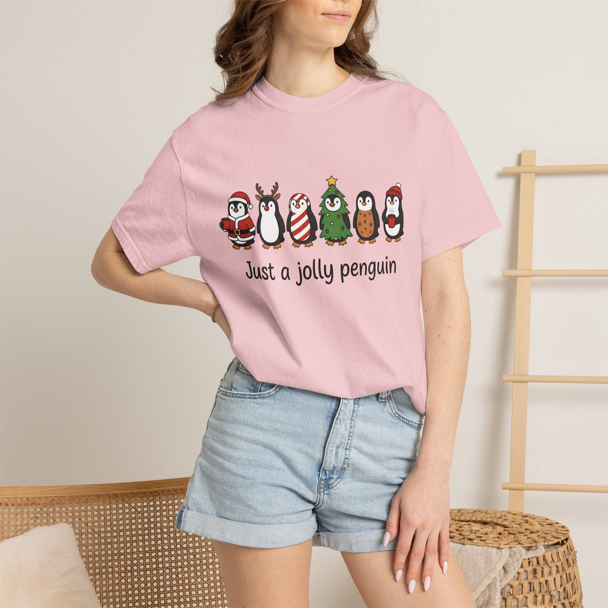Penguin Drawing Shirt Christmas Pets Unisex Gift Sweet Tee product image 12