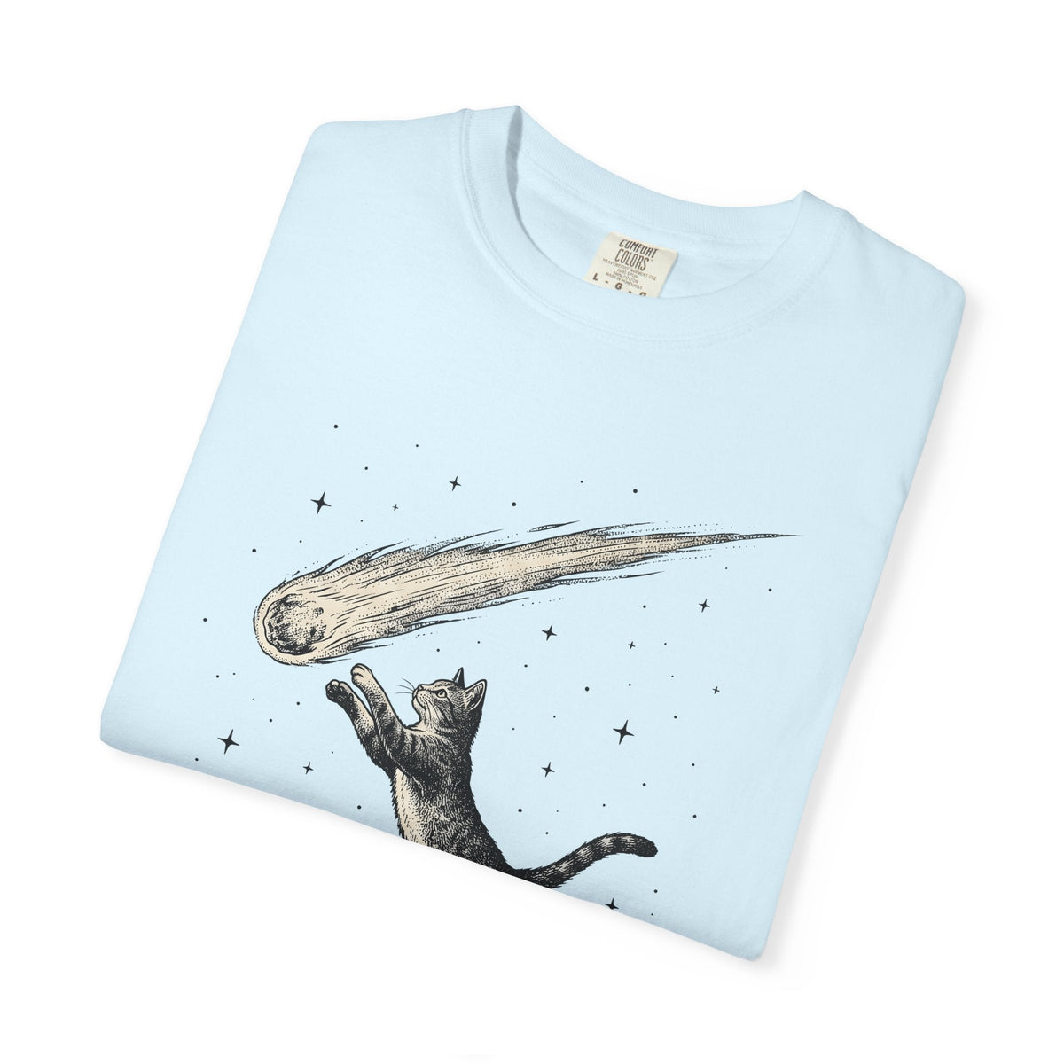 Leaping Cat Shirt Galaxy Unisex Gift Retro Tee Kitten product image 8