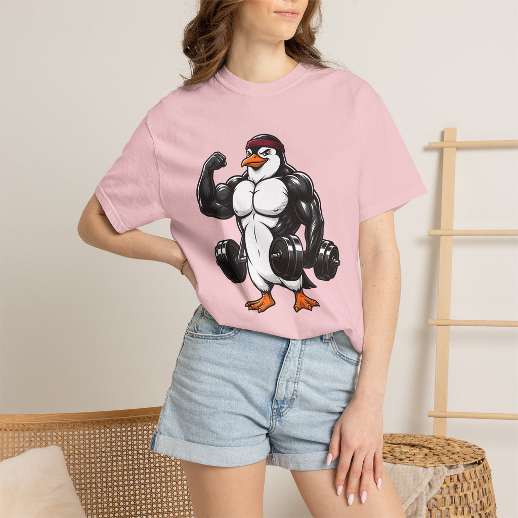 Muscular Penguin Shirt Fitness Wildlife Unisex Gift Comic product image 12