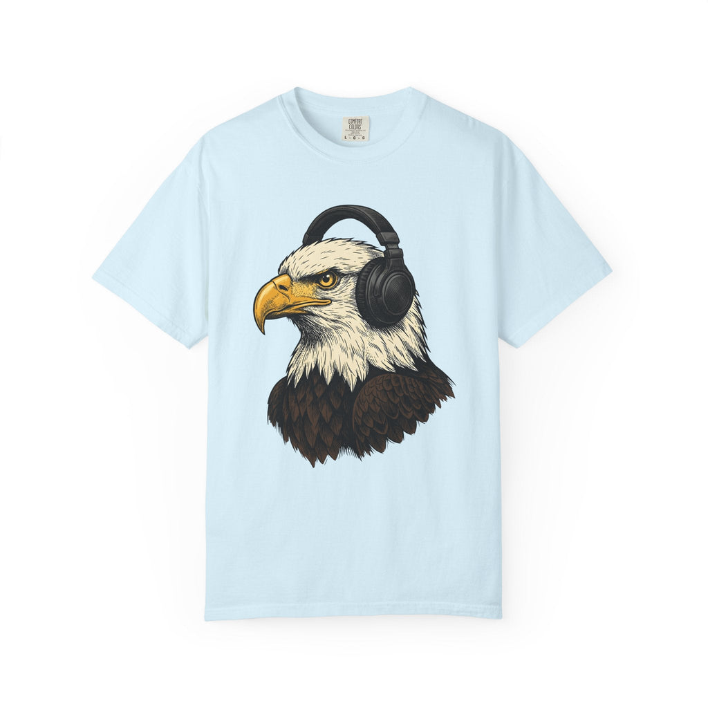 Eagle Headphones Shirt Animals Music Unisex Gift Hand Drawn product image 2