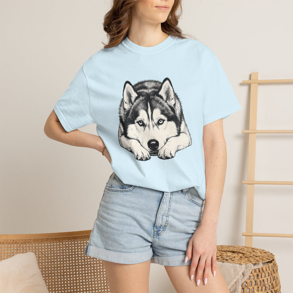 Husky Dog Shirt Pet Unisex Gift Hand Drawn Tee Siberian product image 9