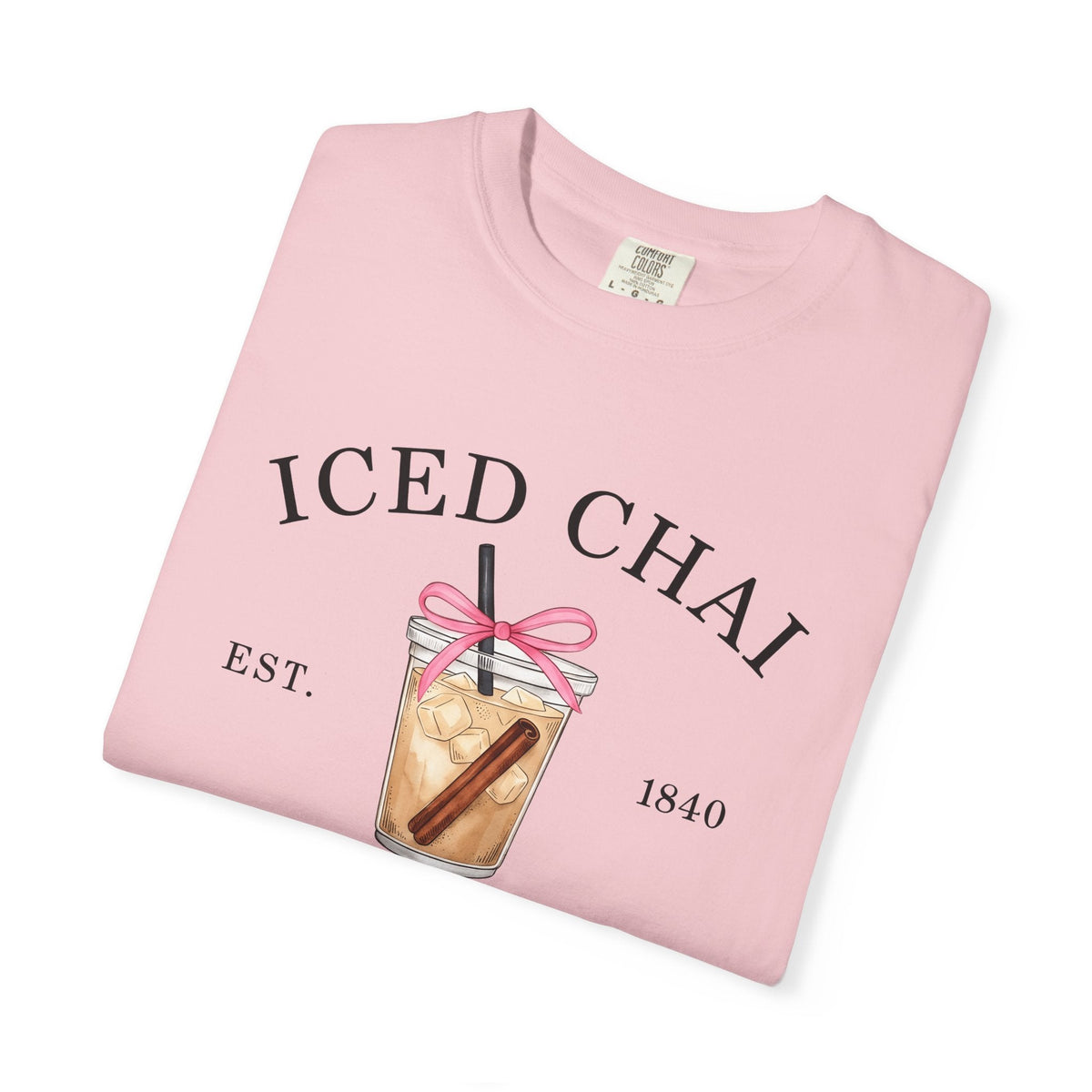 Iced Chai Cup Shirt Coffee Tea Unisex Gift Hand Drawn Tee Chai Mug T-Shirt