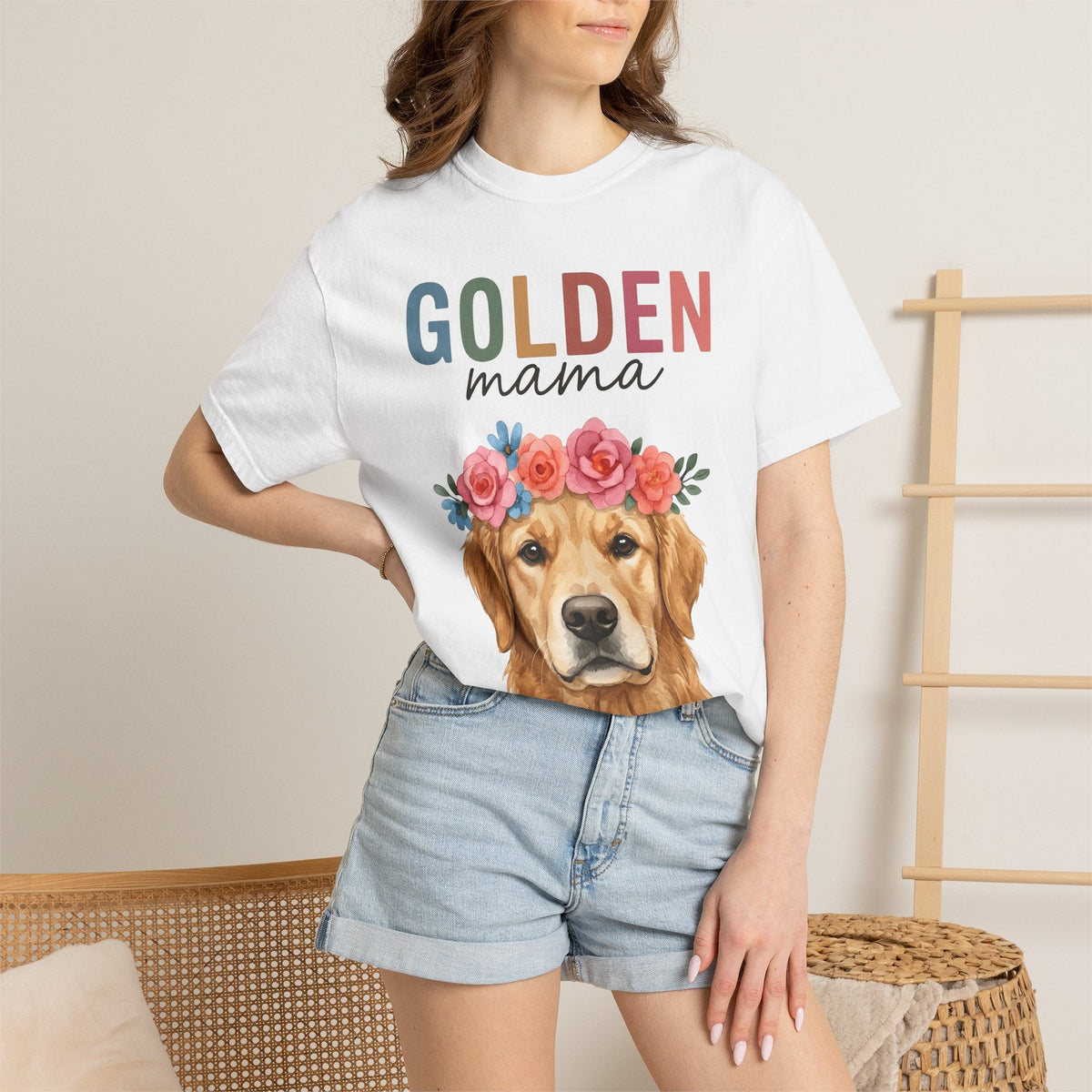 Golden Retriever Shirt Dog Botanical Unisex Gift Hand product image 6