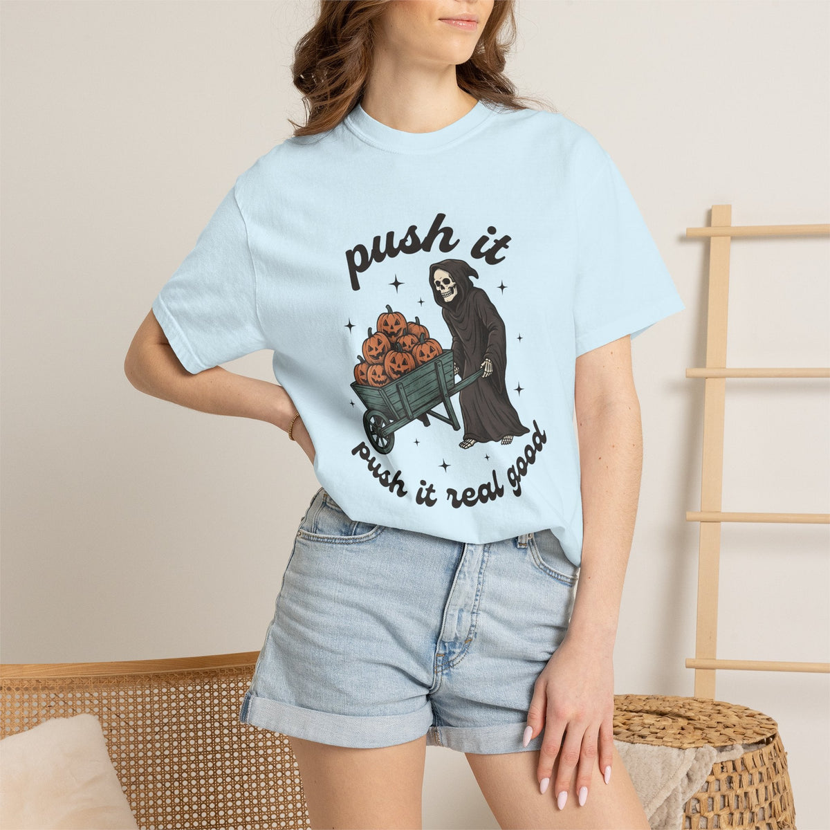 Grim Reaper Shirt Halloween Spooky Unisex Gift Vintage Tee product image 9
