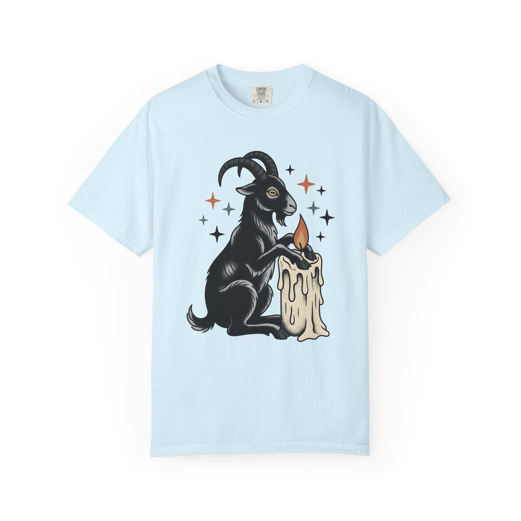 Goat Candle Shirt Boho Chic Gothic Unisex Gift Tattoo Tee product image 2