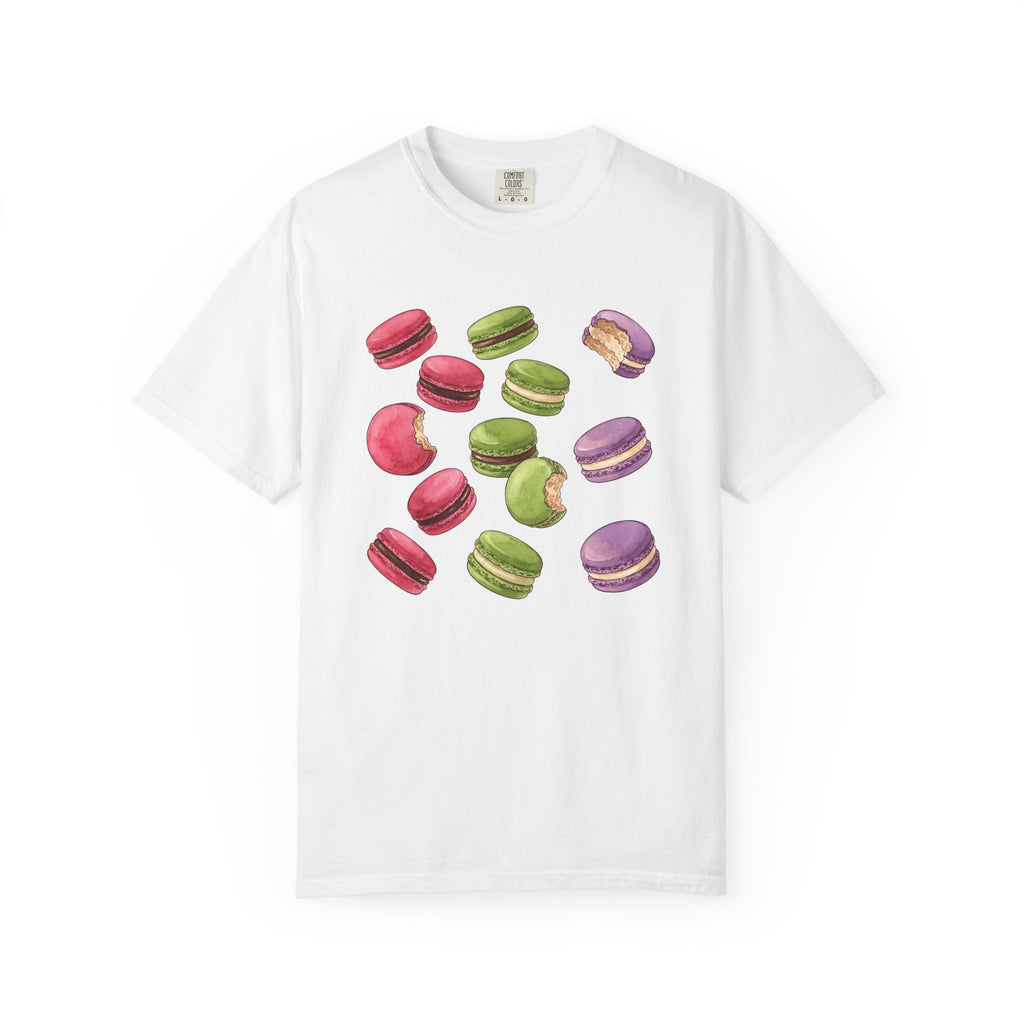 Macaron Design Shirt Desserts Pastry Unisex Gift Ink Tee product image 1