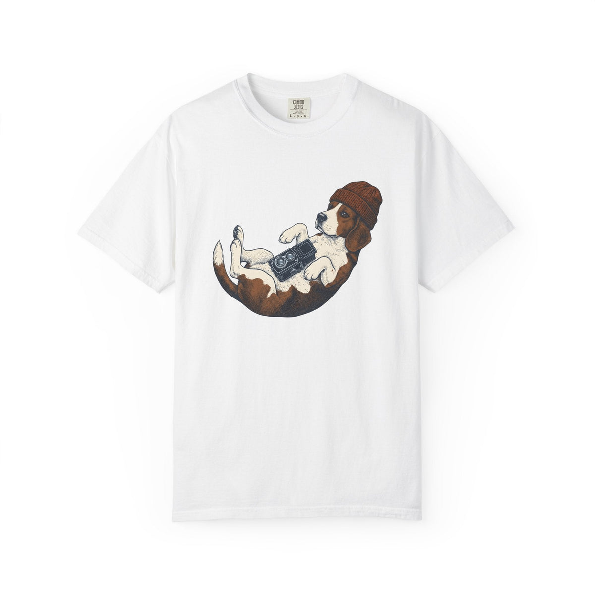 Beagle Puppy Shirt Dog Camera Gear Gift Women Sketch Tee product image 1