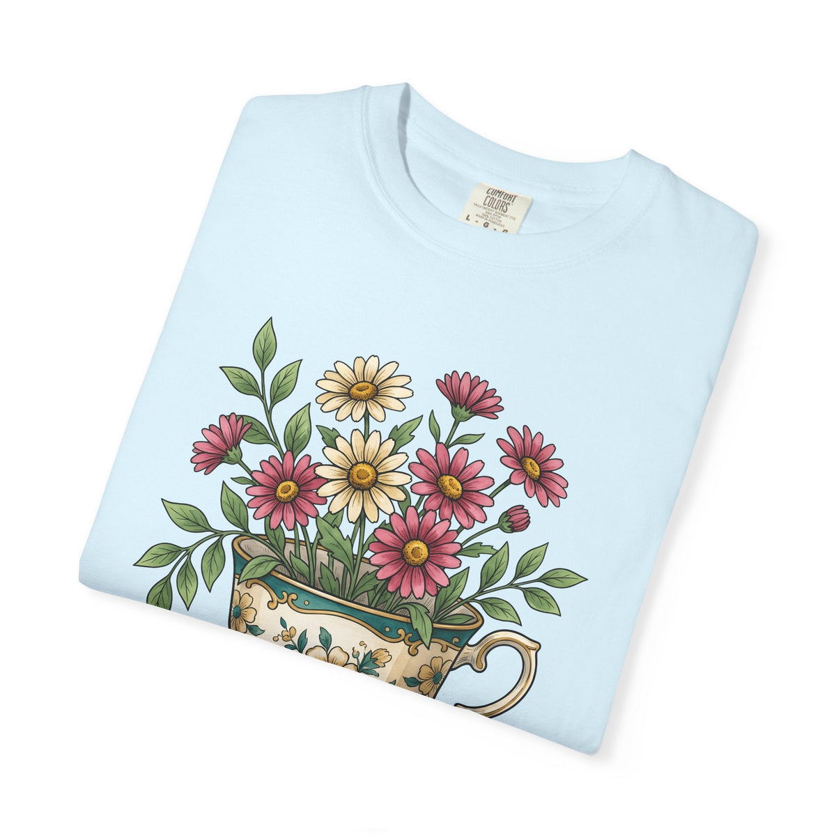 Floral Teacup Shirt Easter Unisex Gift Vintage Tee T-Shirt product image 8