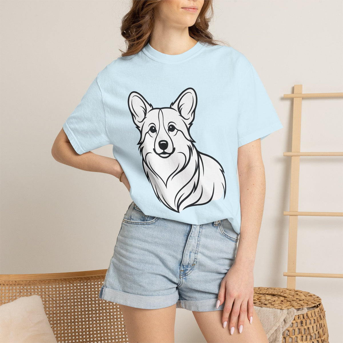 Corgi Dog Shirt Fauna Unisex Gift Cartoon Tee Puppy T-Shirt product image 9