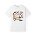 Siamese Kitten Shirt Cat Flower Unisex Gift Painting Tee product image 1
