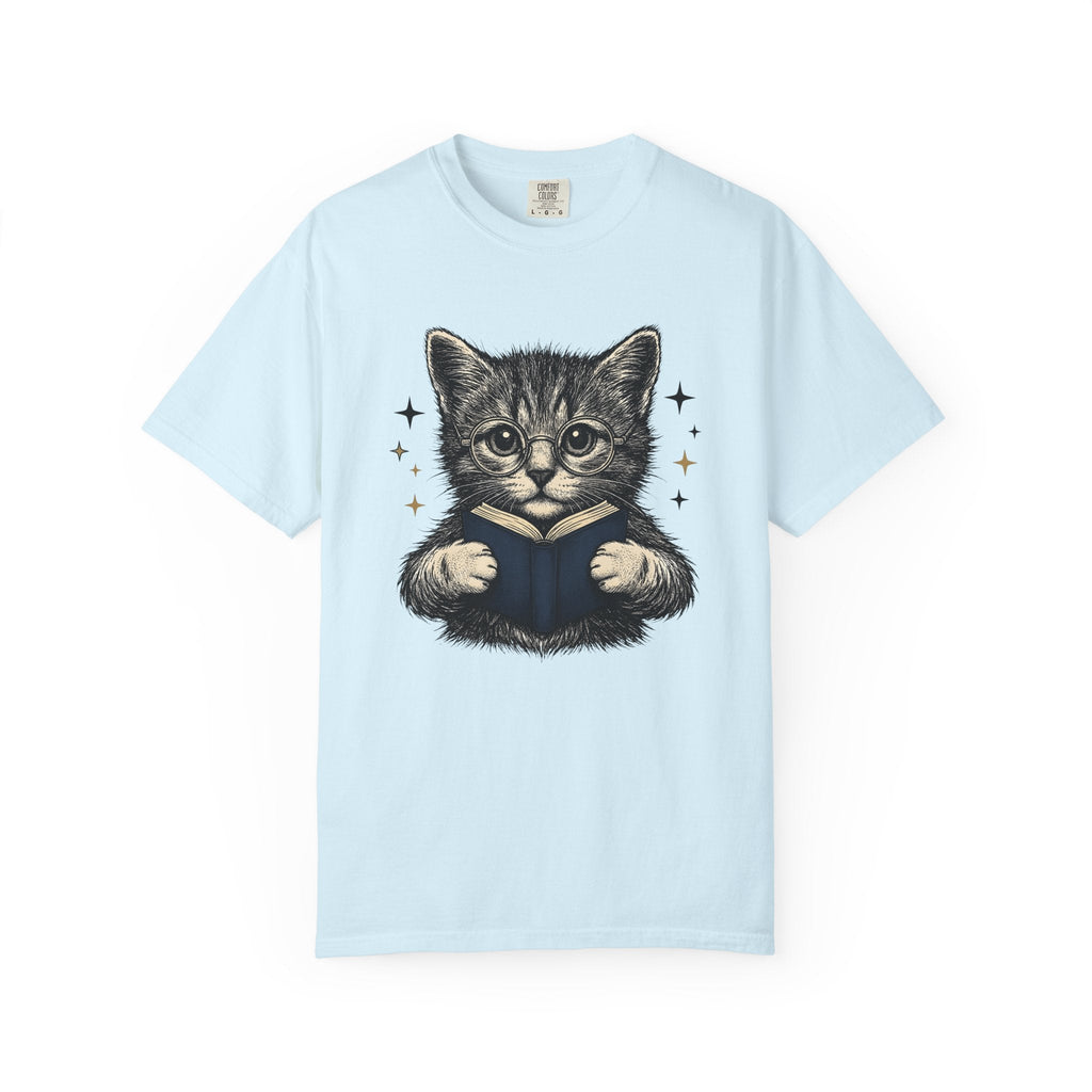 Cat Reading Shirt Novels Unisex Gift Cartoon Tee Kitten product image 2