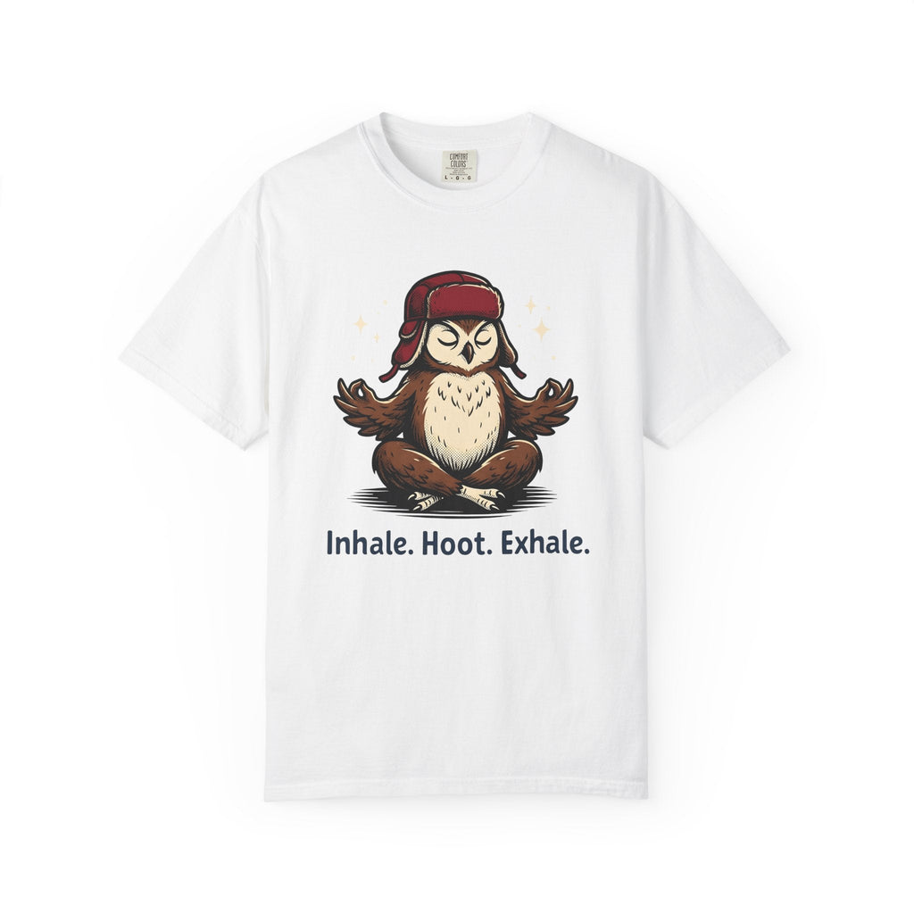 Zen Owl Shirt Yoga Relaxation Unisex Gift Hand Drawn Tee product image 1