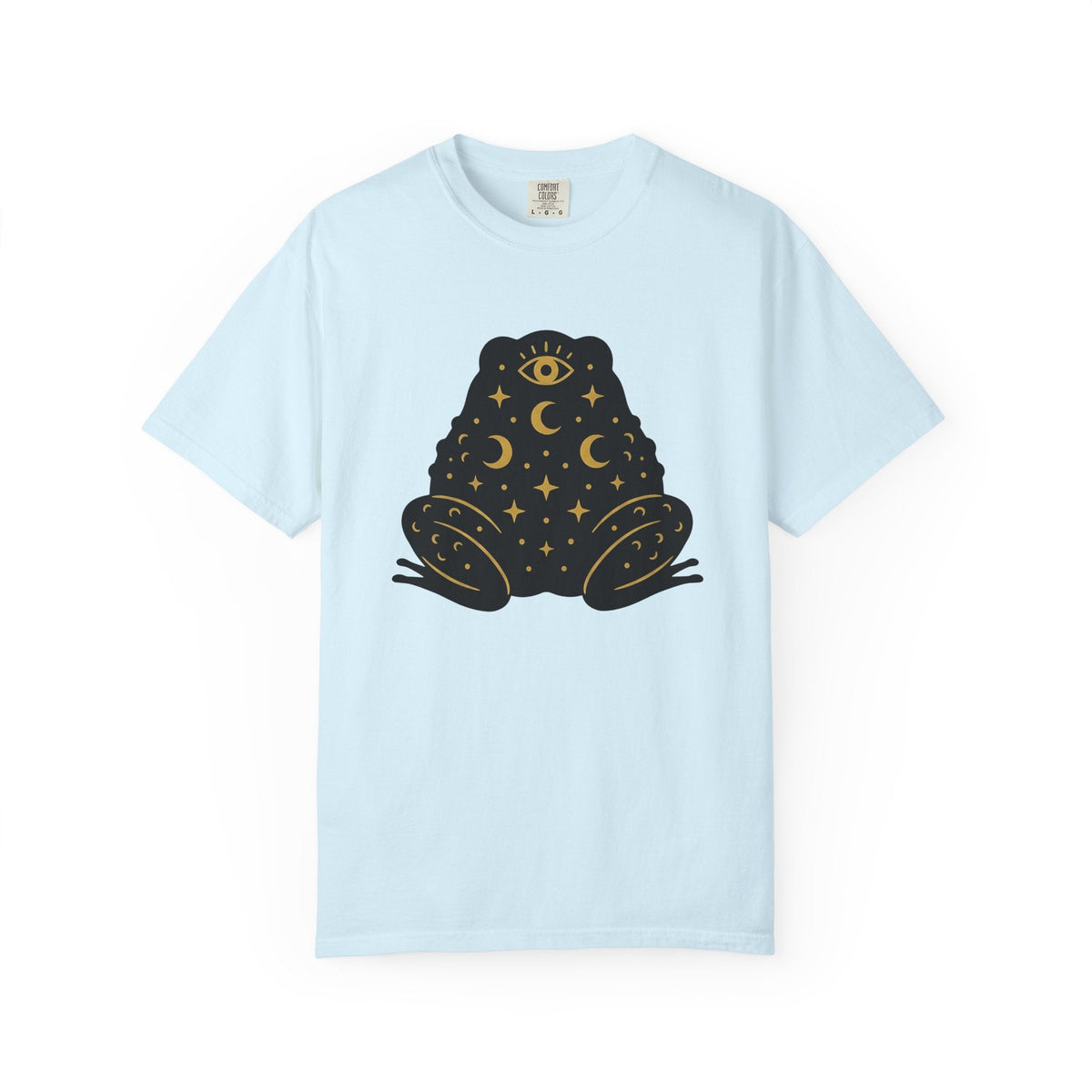 Mystical Frog Shirt Boho Chic Astrology Unisex Gift Minimal product image 2