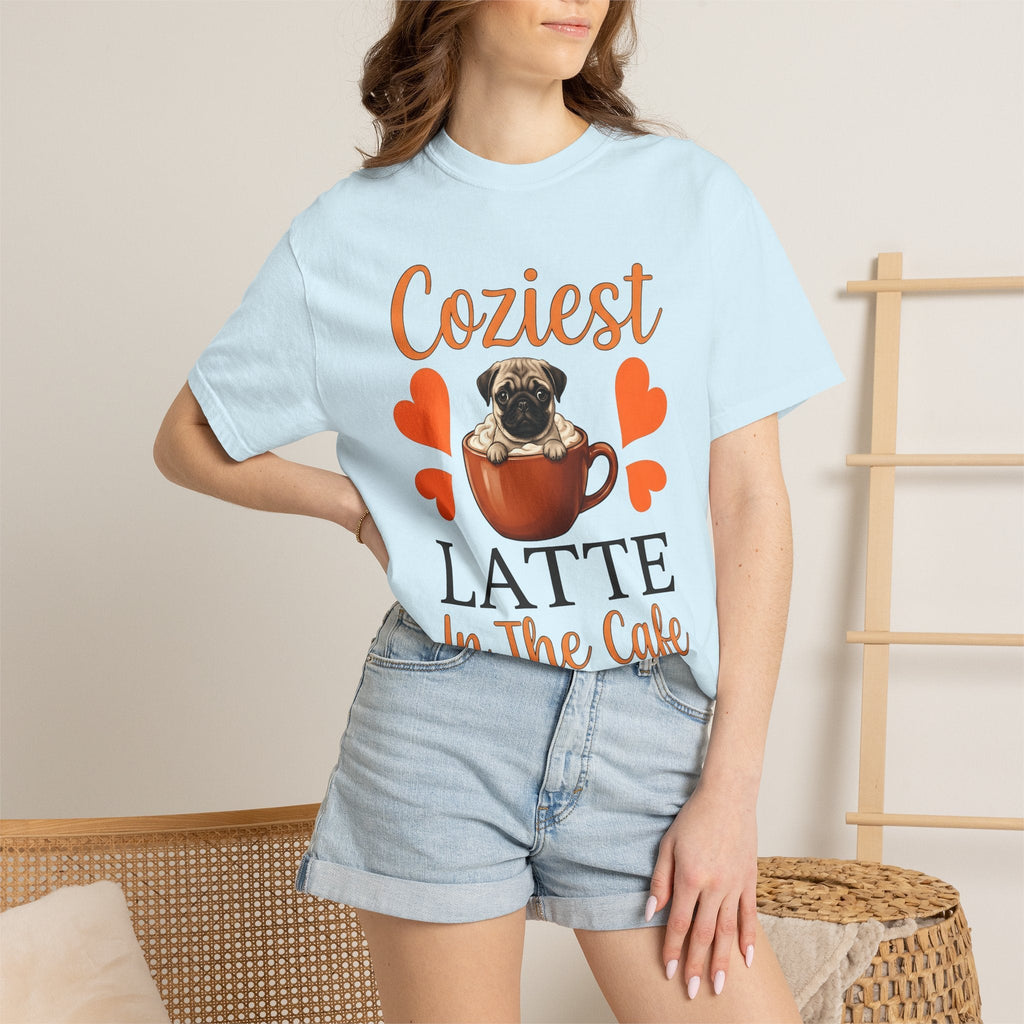 Pug Coffee Cup Shirt Dog Coffee Unisex Gift Cute Tee Coffee Mug T-Shirt Dog Fan